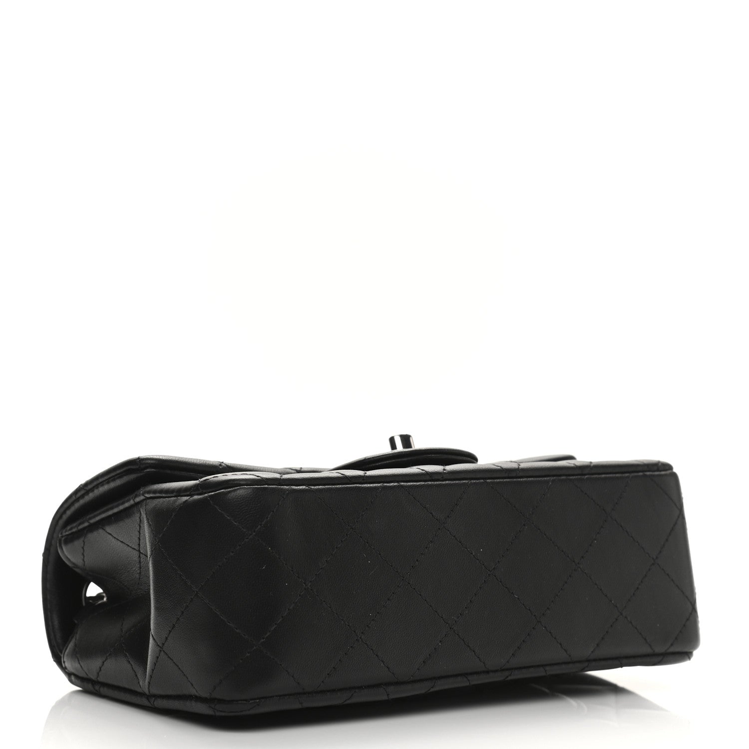 Chanel Lambskin Quilted Mini Rectangular Flap Black 4 of 12