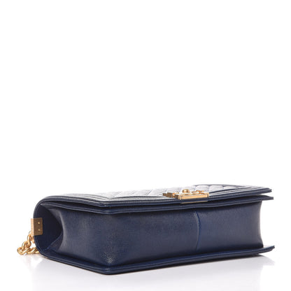 Chanel Caviar Quilted New Medium Boy Flap Navy 4 of 8