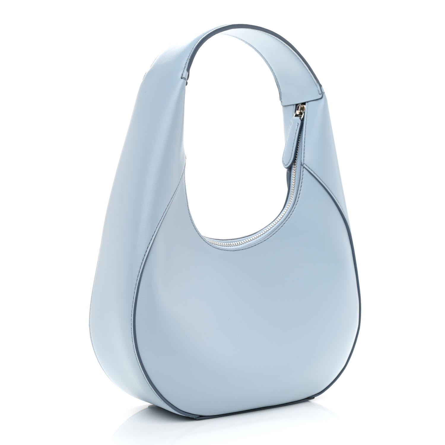 Stella McCartney Eco Alter Nappa Perforated Logo Small Hobo Blue 2 of 8
