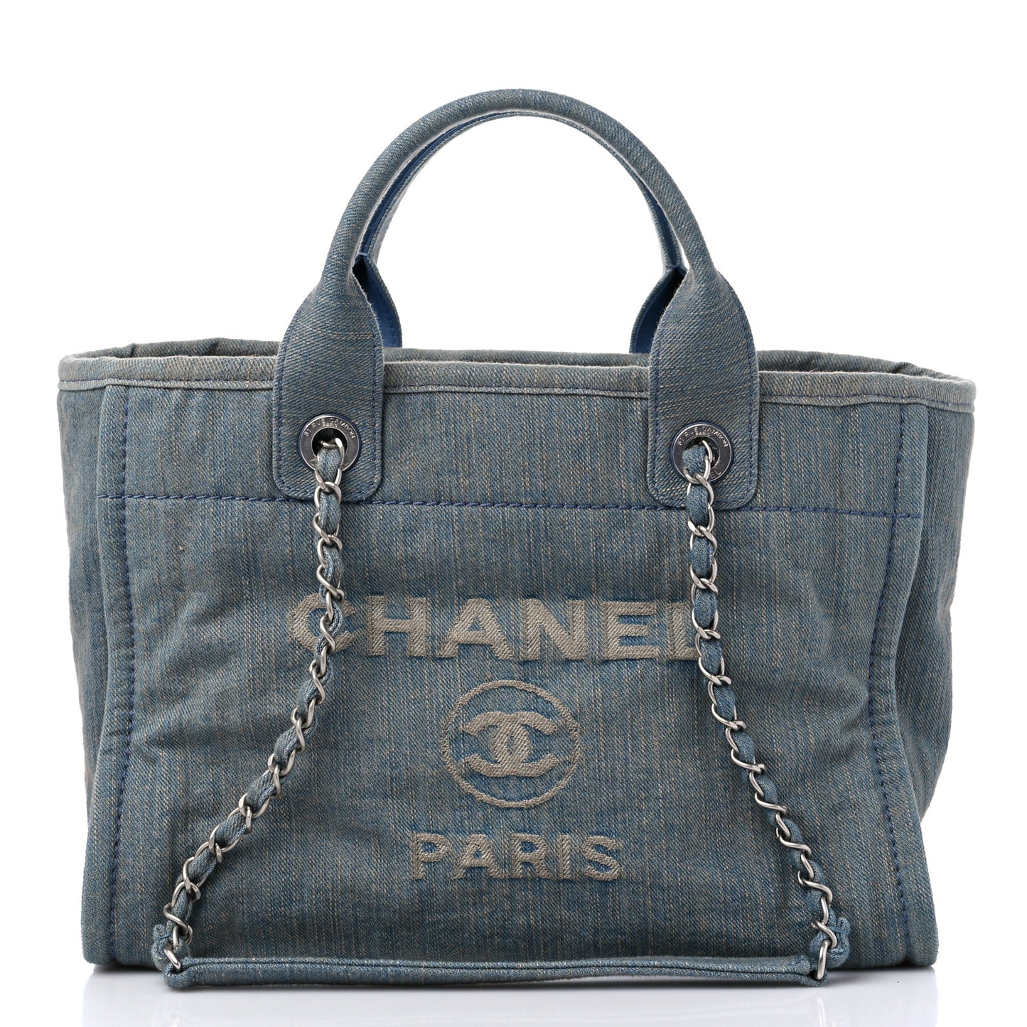 Denim Small Deauville Tote Light Blue