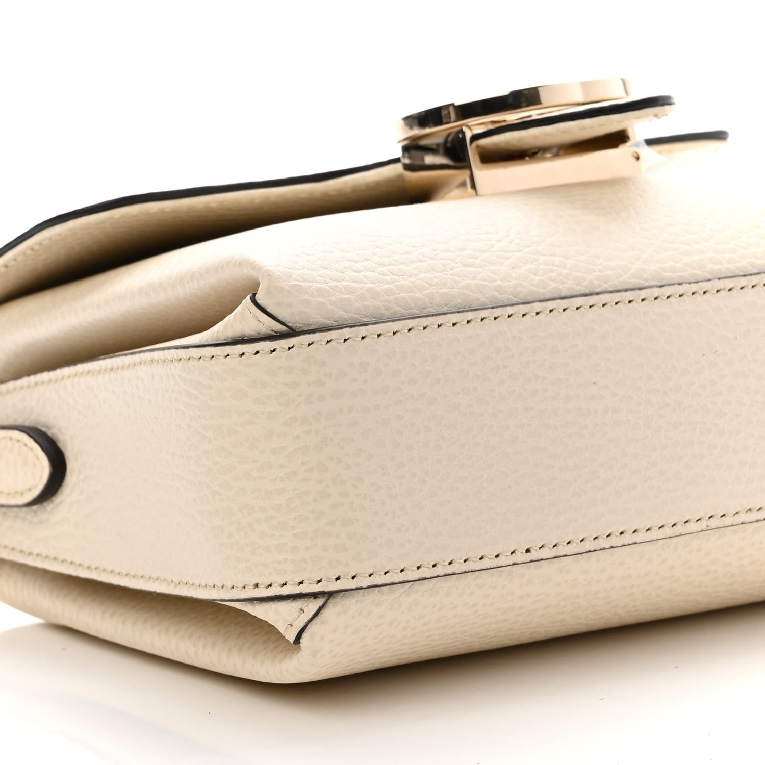 Gucci Dollar Calfskin Interlocking G Crossbody Bag Mystic White 8 of 9