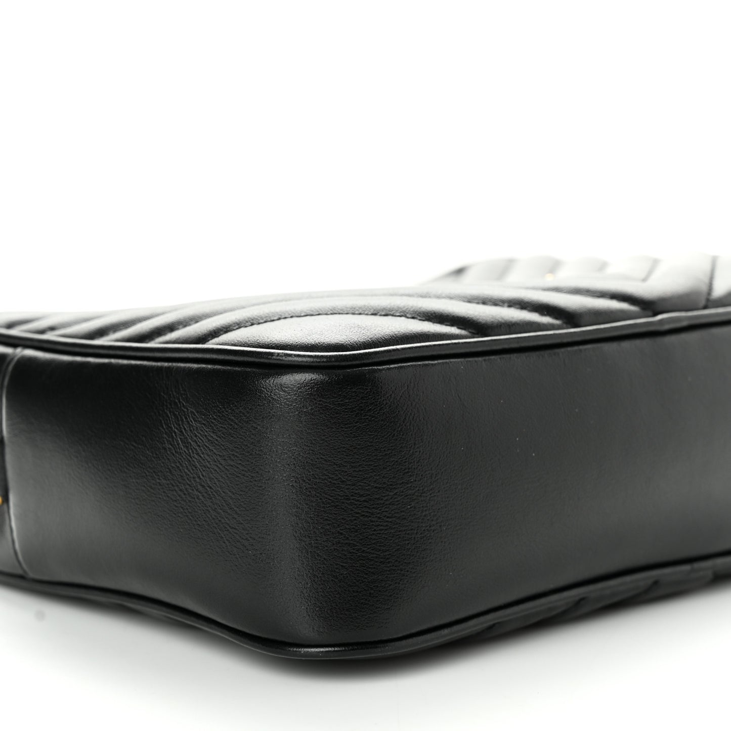 Calfskin Matelasse Monogram Lou Camera Bag Black