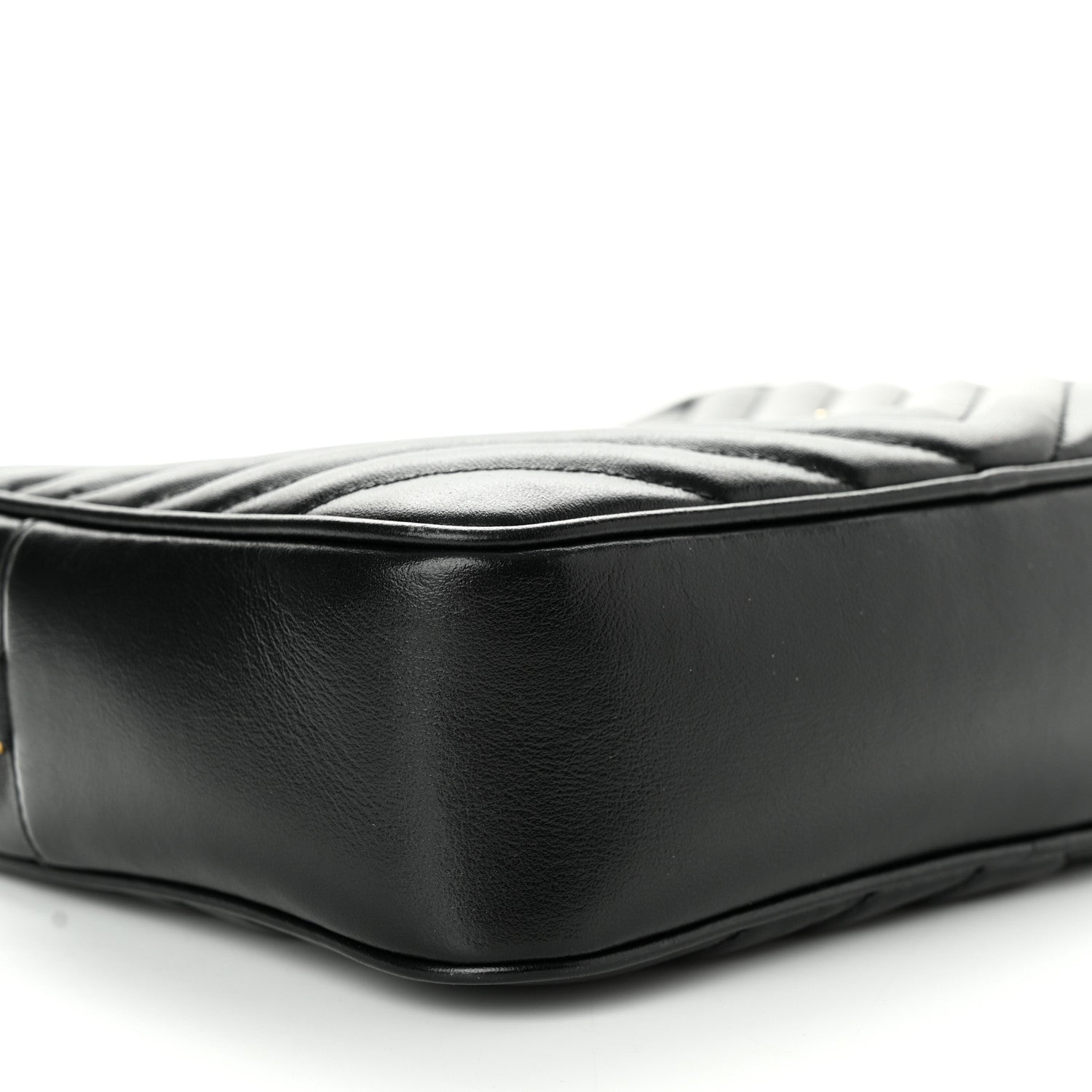 Saint Laurent Calfskin Matelasse Monogram Lou Camera Bag Black 9 of 14