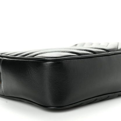 Saint Laurent Calfskin Matelasse Monogram Lou Camera Bag Black 9 of 14