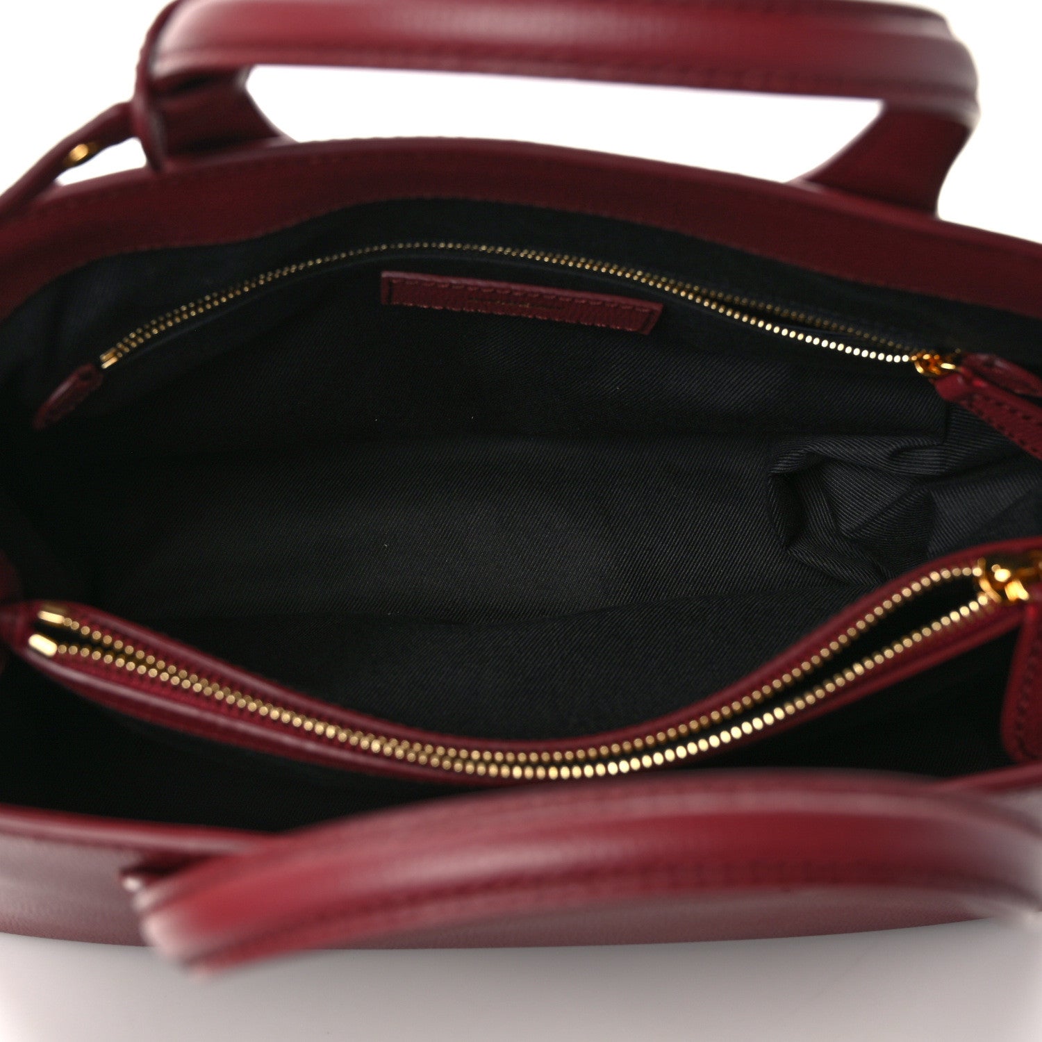 Burberry Grainy Calfskin House Check Medium Banner Tote Mahogany Red 5 of 11
