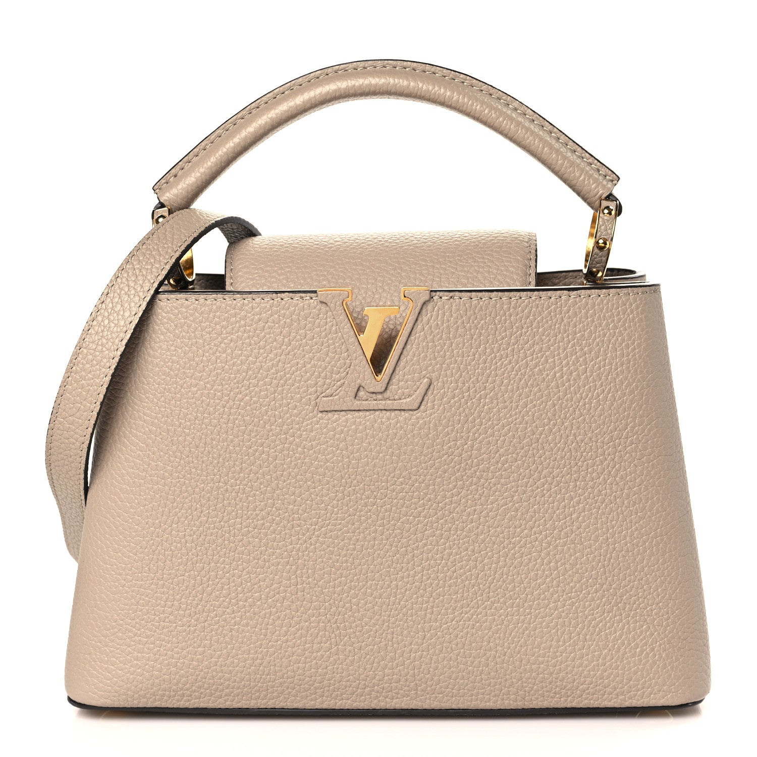 Louis Vuitton Taurillon Capucines BB Galet 1 of 8