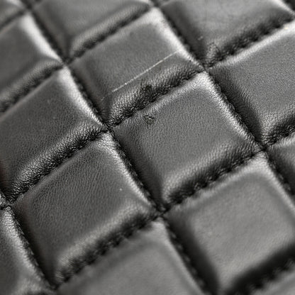 Chanel Lambskin Quilted Large Cosmetic Case Black 8 of 9