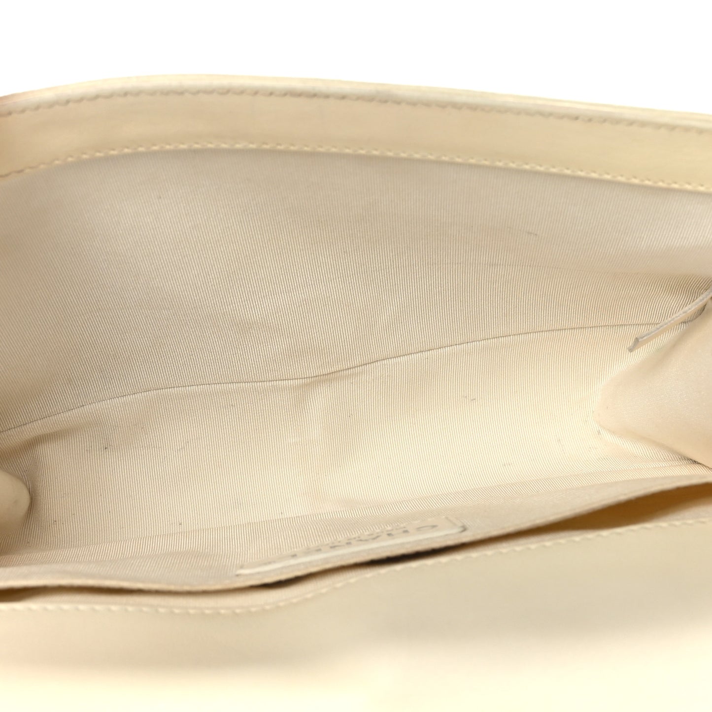 Lambskin Quilted Medium Boy Flap White