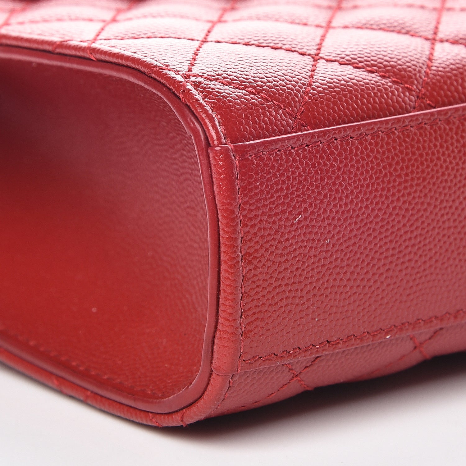 Saint Laurent Grain De Poudre Textured Mixed Matelasse Triquilt Medium Monogram Satchel New Red 8 of 9