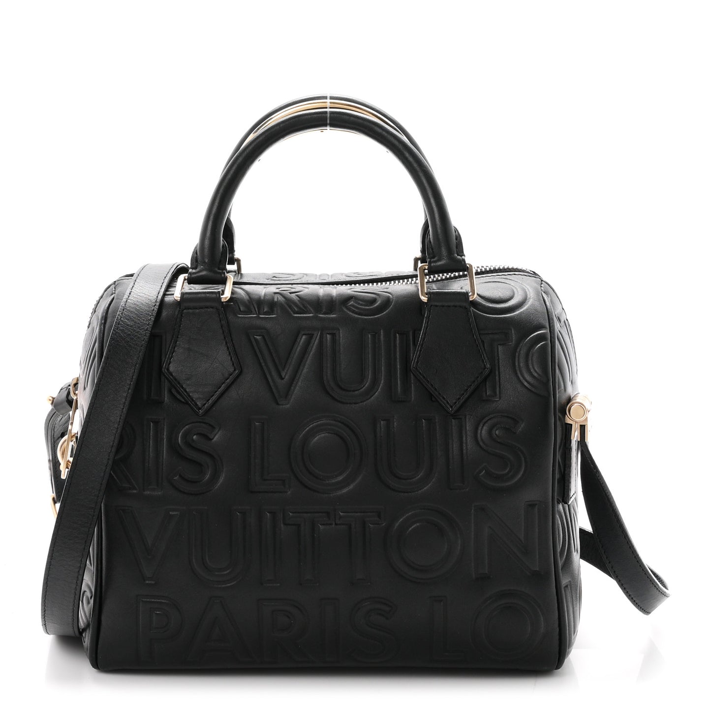 Calfskin Embossed Mini Cube Speedy Black