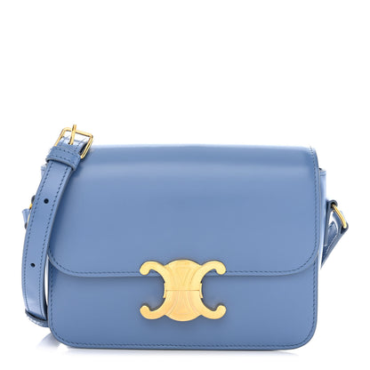 Celine Shiny Calfskin Teen Triomphe Azure 1 of 11