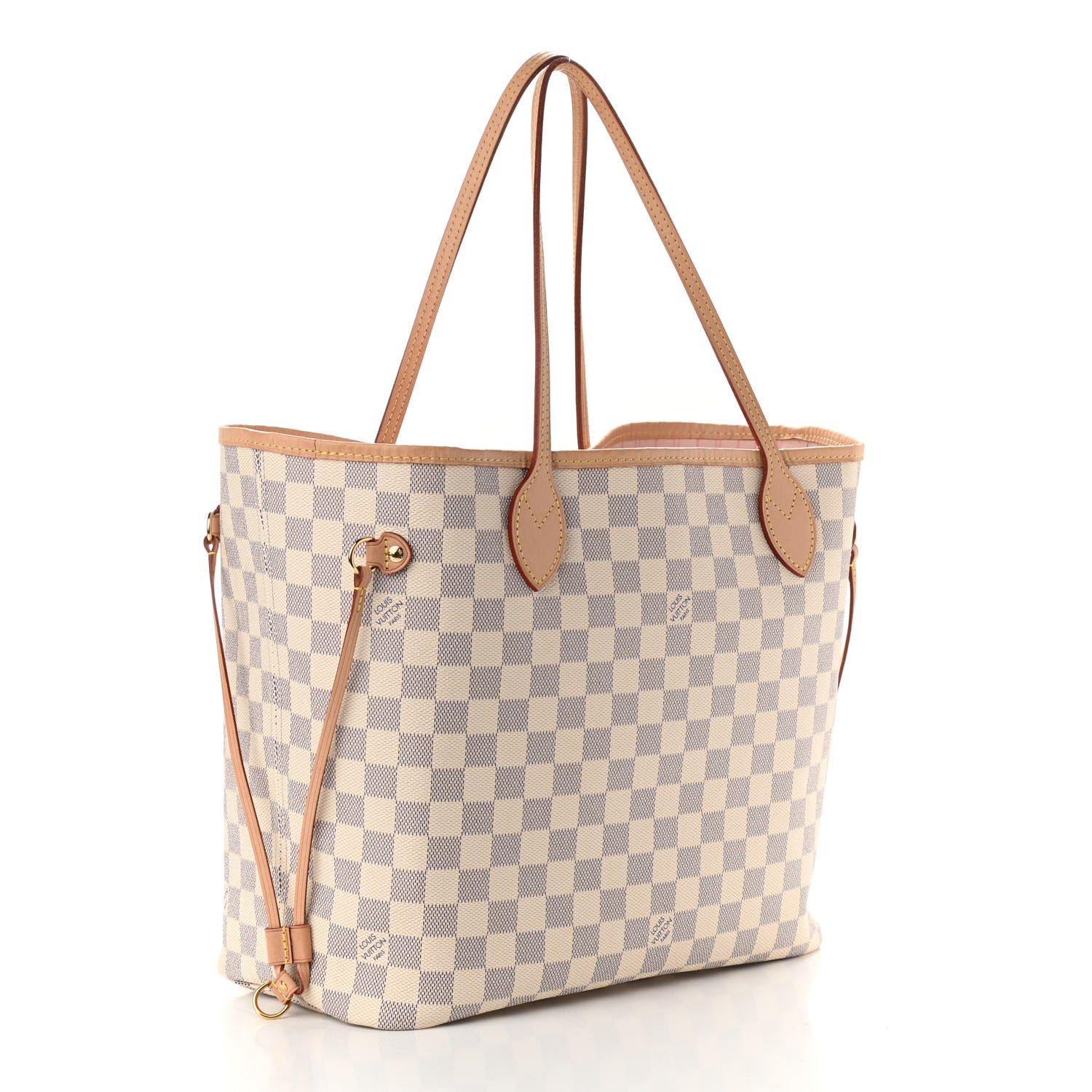 Louis Vuitton Damier Azur Neo Neverfull MM Rose Ballerine 4 of 15