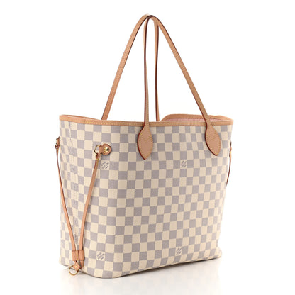 Louis Vuitton Damier Azur Neo Neverfull MM Rose Ballerine 4 of 15