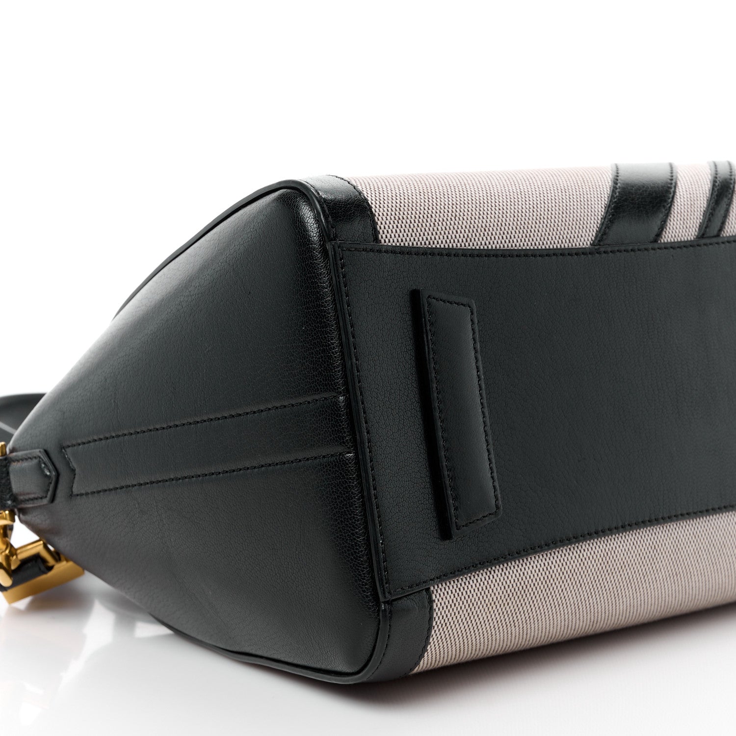 Givenchy Canvas Sugar Goatskin Striped Small Antigona Black 9 of 11