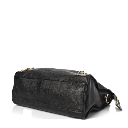 Balenciaga Chevre Gold Metallic Edge Hardware City Black 9 of 9