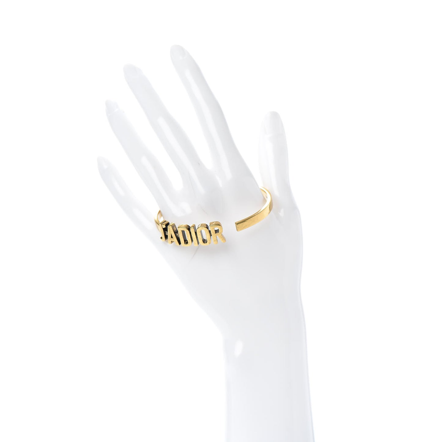 Metal J'Adior Bracelet Cuff Gold