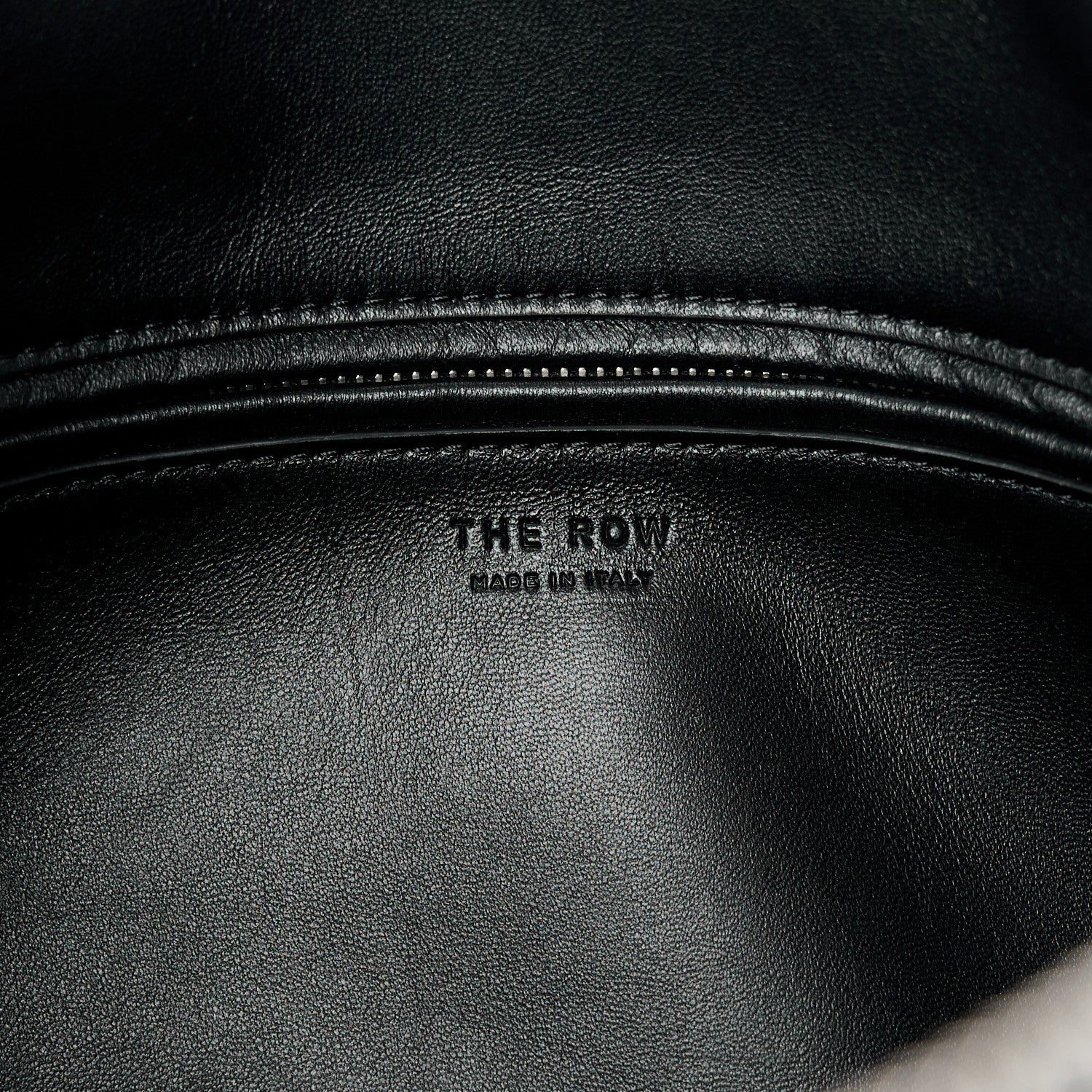 The Row Polished Saddle Calfskin E/W Top Handle Bag Black 6 of 10