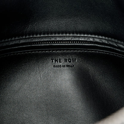 The Row Polished Saddle Calfskin E/W Top Handle Bag Black 6 of 10