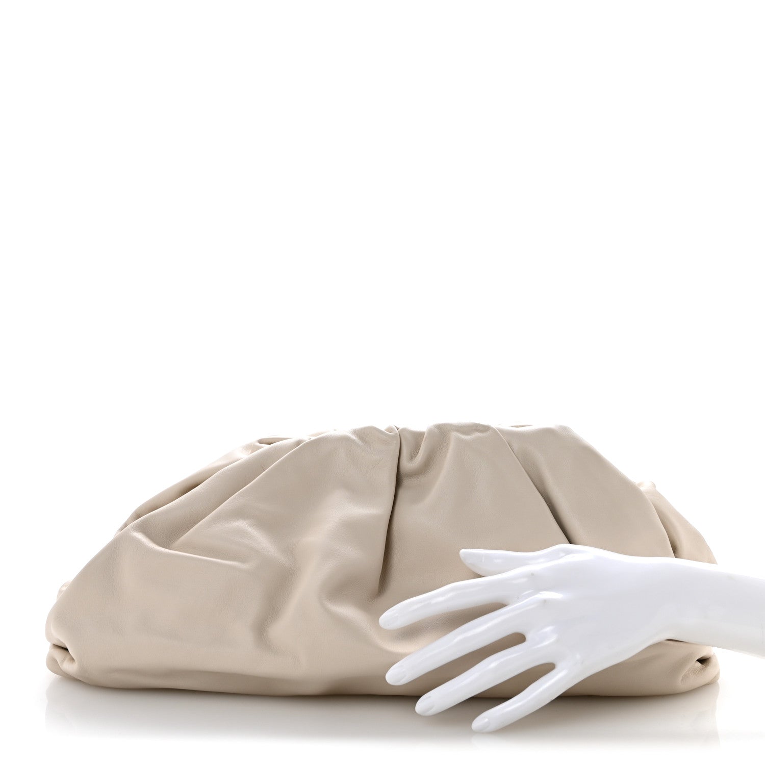 Bottega Veneta Smooth Butter Calf The Pouch Oversized Clutch Mist 2 of 10