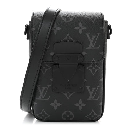 Louis Vuitton Monogram Eclipse S Lock Wearable Wallet Black 1 of 10