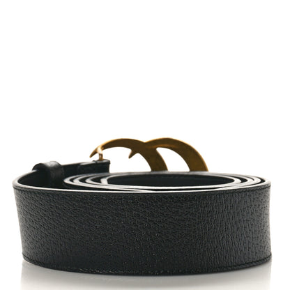 Gucci Textured Dollar Calfskin Double G 40mm Belt 110 44 Black 2 of 6