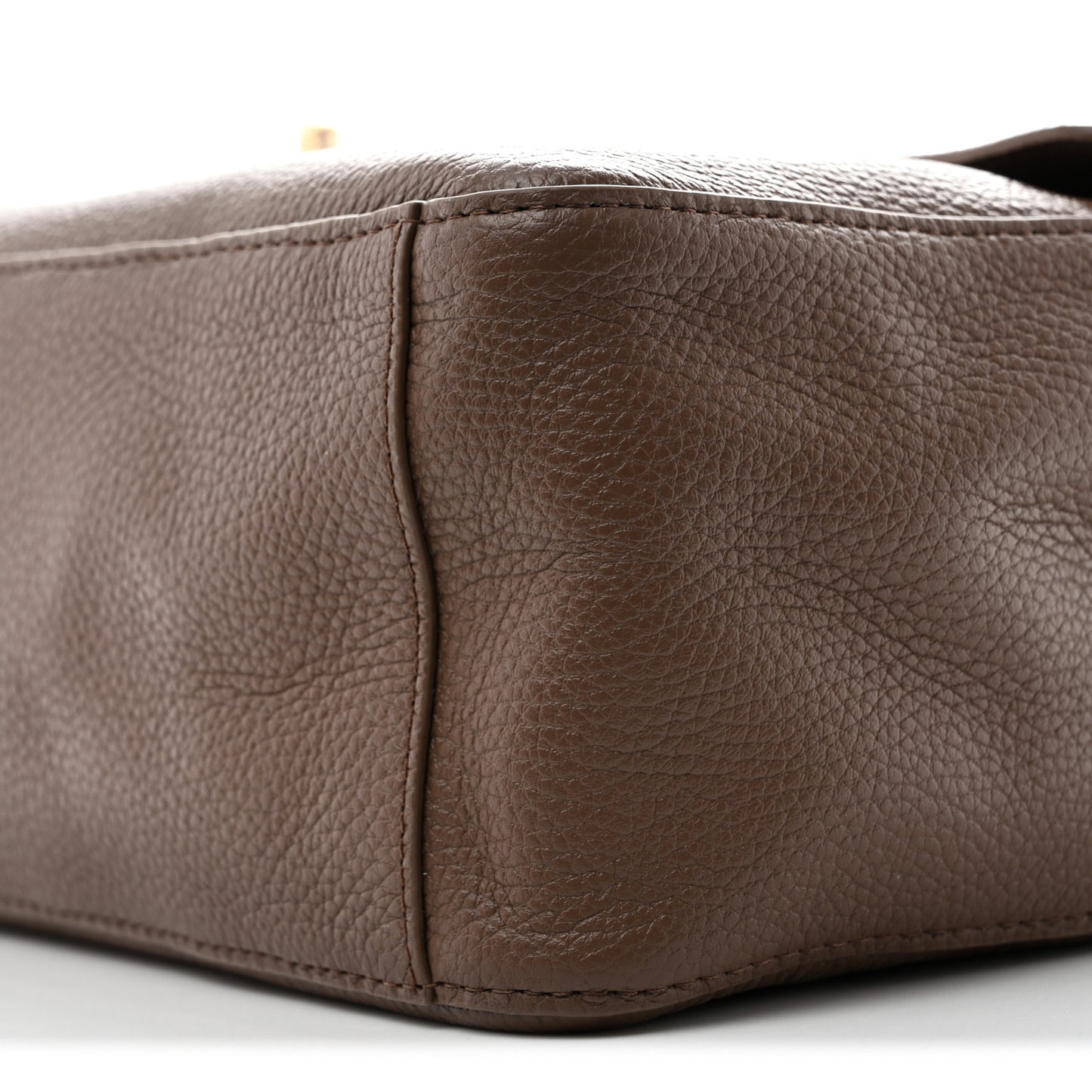 Grained Calfskin Souplissimo Maxi Flap Light Brown