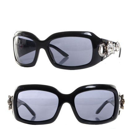 Bulgari Flower Crystal 856-B Sunglasses Black 1 of 6