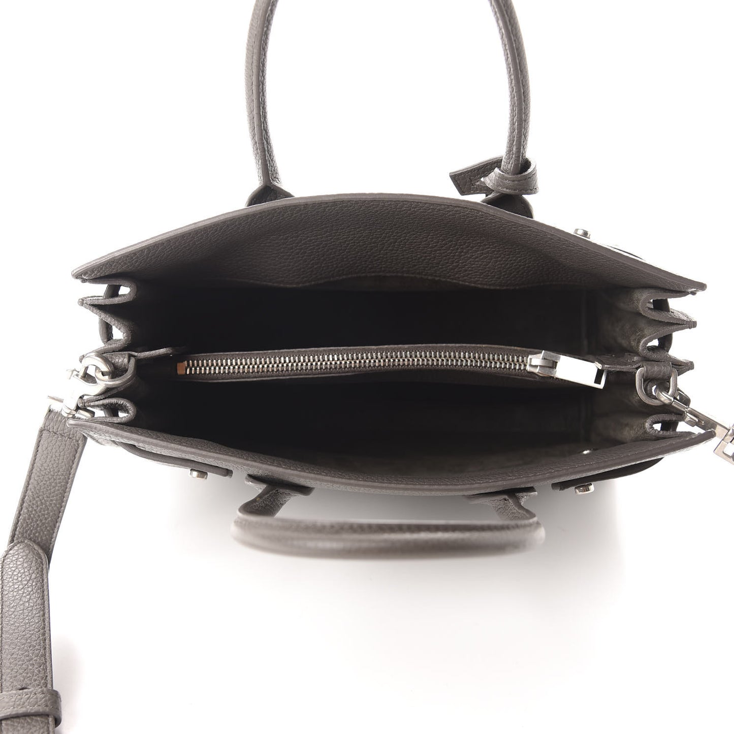 Grained Calfskin Baby Sac De Jour Souple Earth