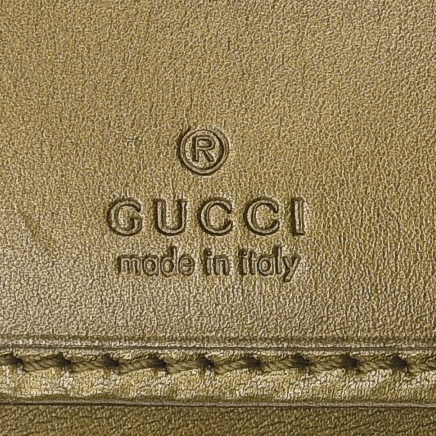 Shine Microguccissima Zippy Wallet Gold