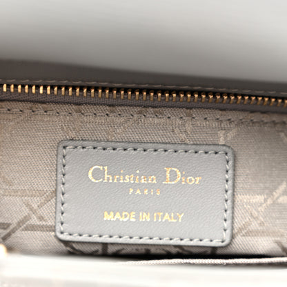 Christian Dior Lambskin Cannage Small My ABCDior Lady Dior Grey 6 of 11