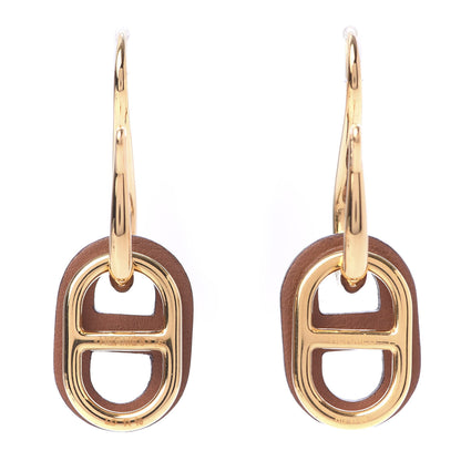 Hermes Swift O'Maillon Earrings Gold 1 of 6