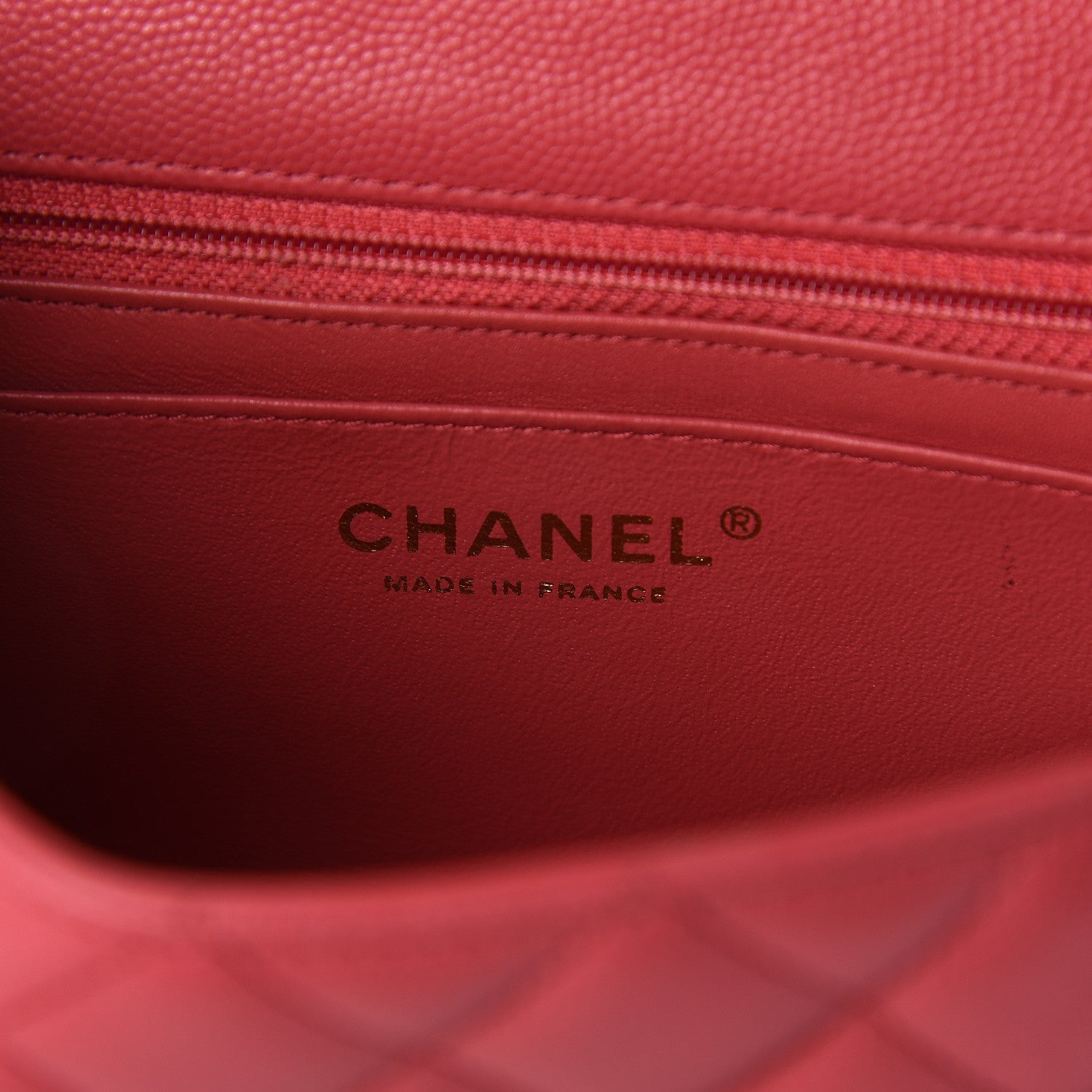 Chanel Caviar Quilted Mini Rectangular Flap Dark Pink 5 of 8