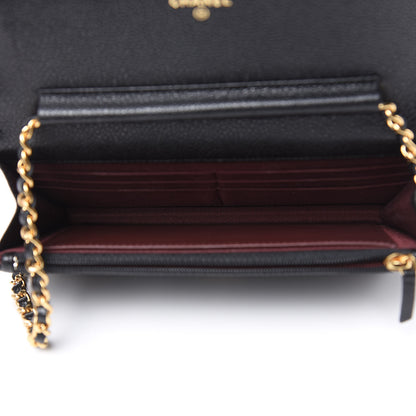 Chanel Caviar Quilted Wallet On Chain WOC Black 5 of 10