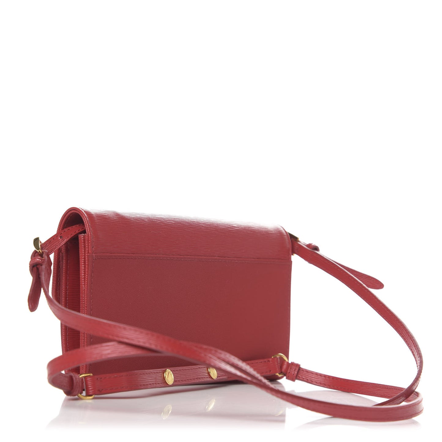 Vitello Move Flap Wallet With Strap Fuoco
