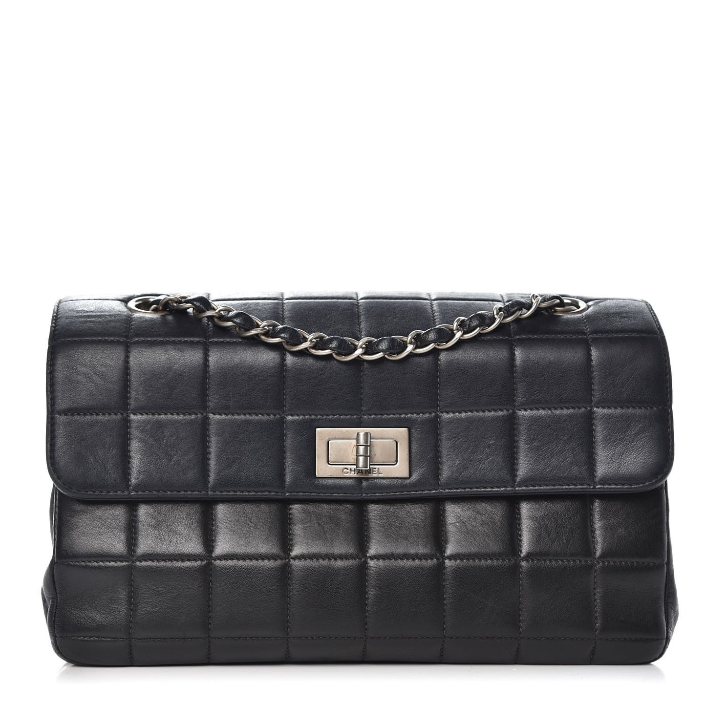 Lambskin Reissue Chocolate Bar Flap Black