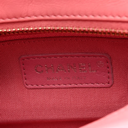 Chanel Aged Calfskin Quilted Small Gabrielle Logo Hobo Rose 6 of 9