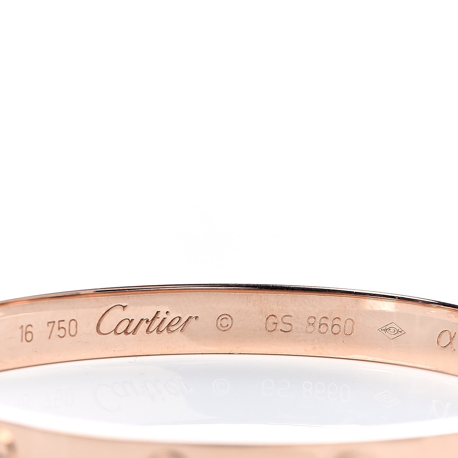 Cartier 18K Pink Gold LOVE Bracelet 16 4 of 6