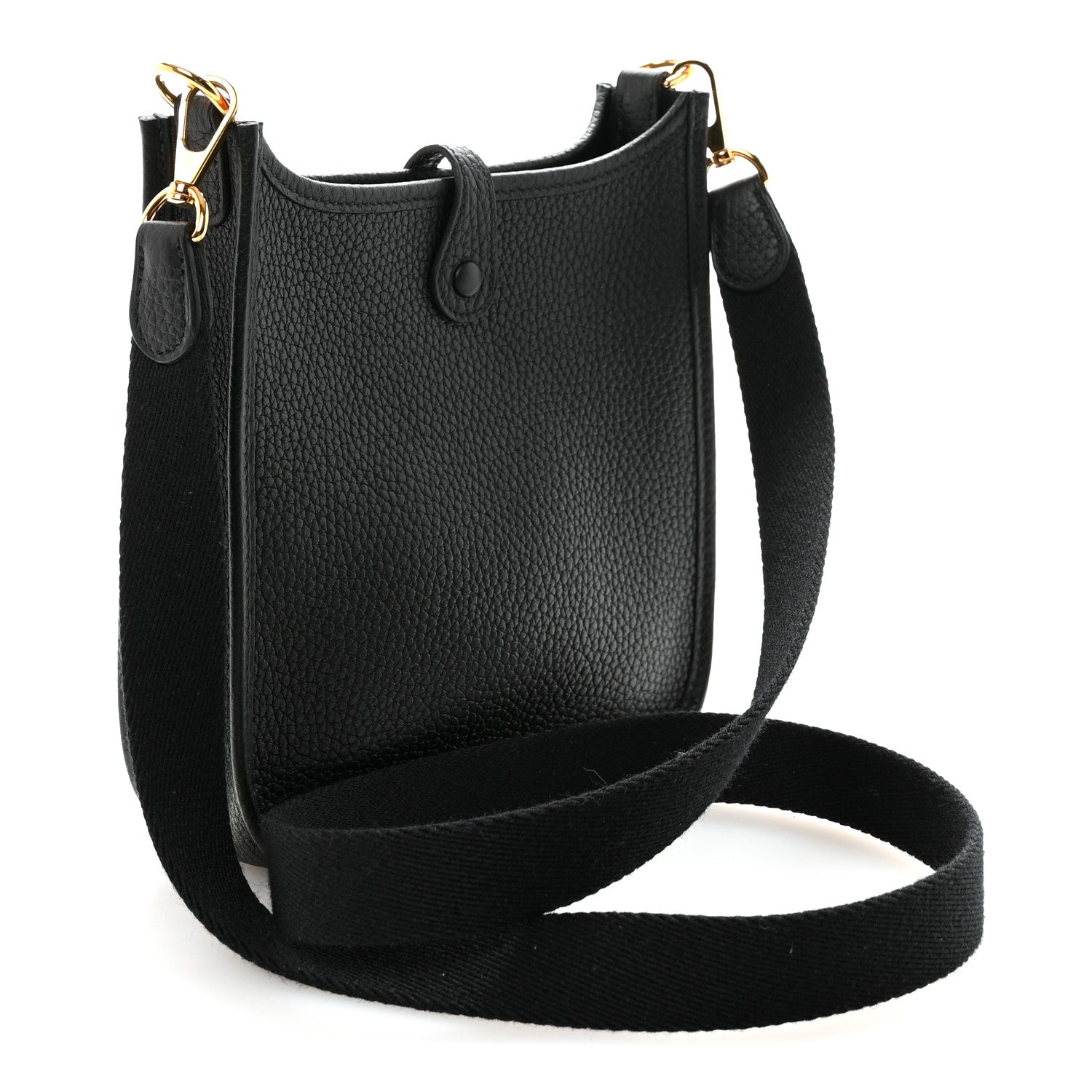 Hermes Taurillon Clemence Evelyne TPM Black 3 of 10