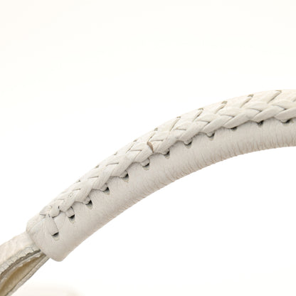 Christian Dior Calfskin Braided Gaucho Double Saddle Bag White 11 of 17