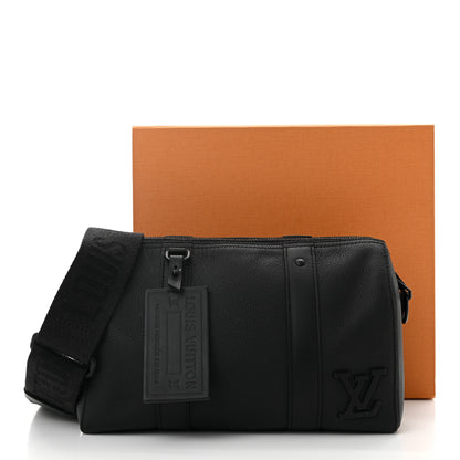 Louis Vuitton Grained Calfskin Aerogram City Keepall Black 12 of 12