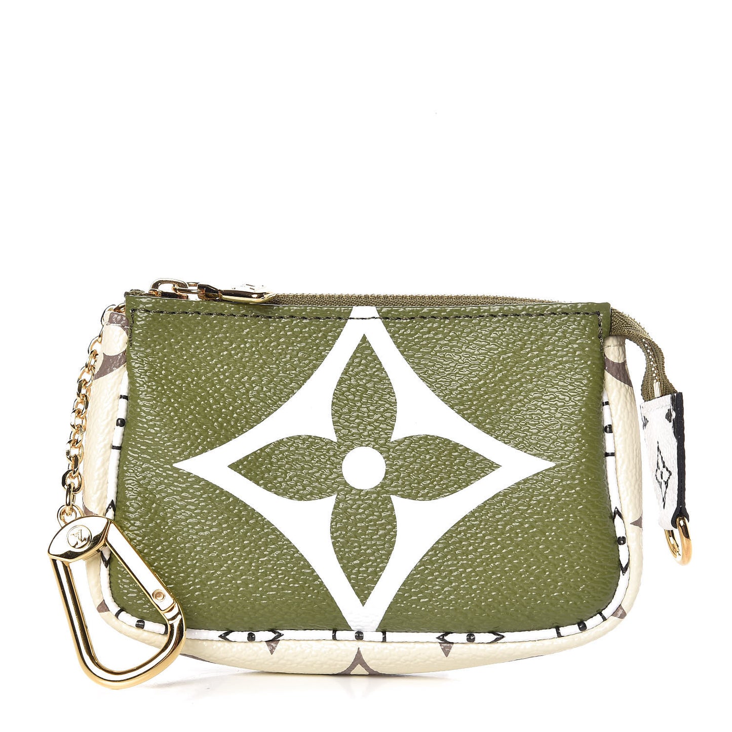 Monogram Giant Micro Pochette Accessories Kaki White