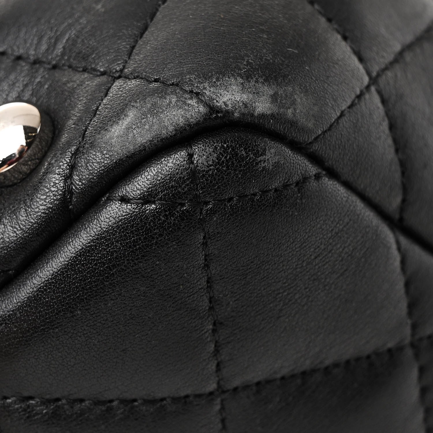 Chanel Calfskin Quilted Large Cambon Bowler Black 11 of 11