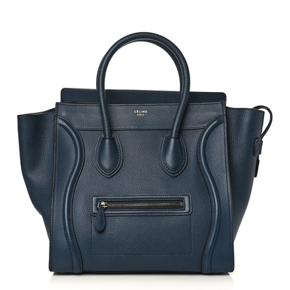 Celine Drummed Calfskin Mini Luggage Orage 1 of 7