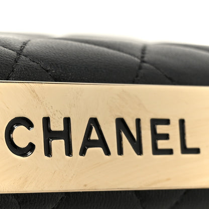 Chanel Lambskin Quilted Trendy CC Wallet On Chain WOC Black 9 of 13
