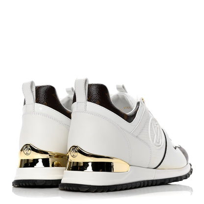 Louis Vuitton Calfskin Monogram Run Away Sneakers 38 White 3 of 4