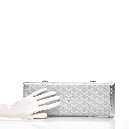 Goyard Goyardine Saint Honore Clutch Silver 3 of 10