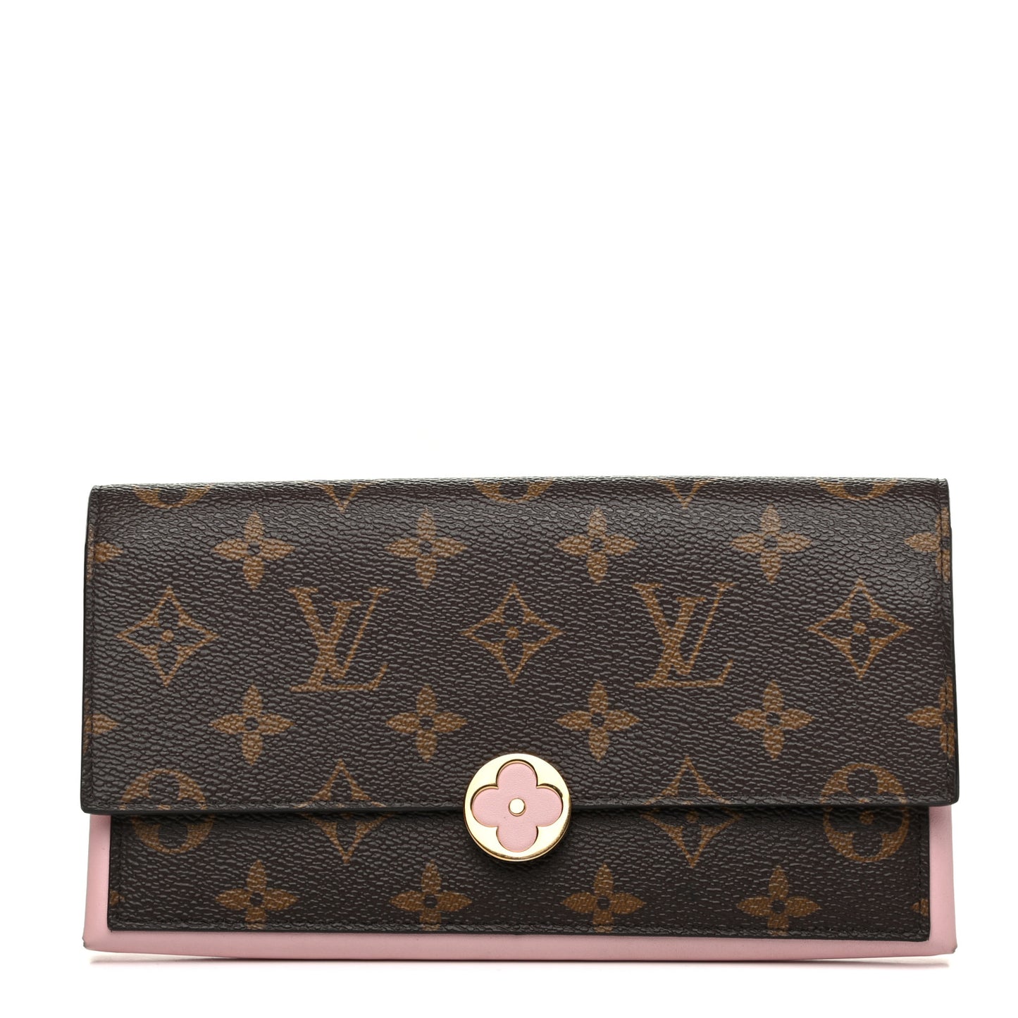 Monogram Flore Wallet Rose Ballerine