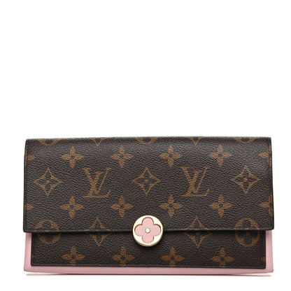 Louis Vuitton Monogram Flore Wallet Rose Ballerine 1 of 10