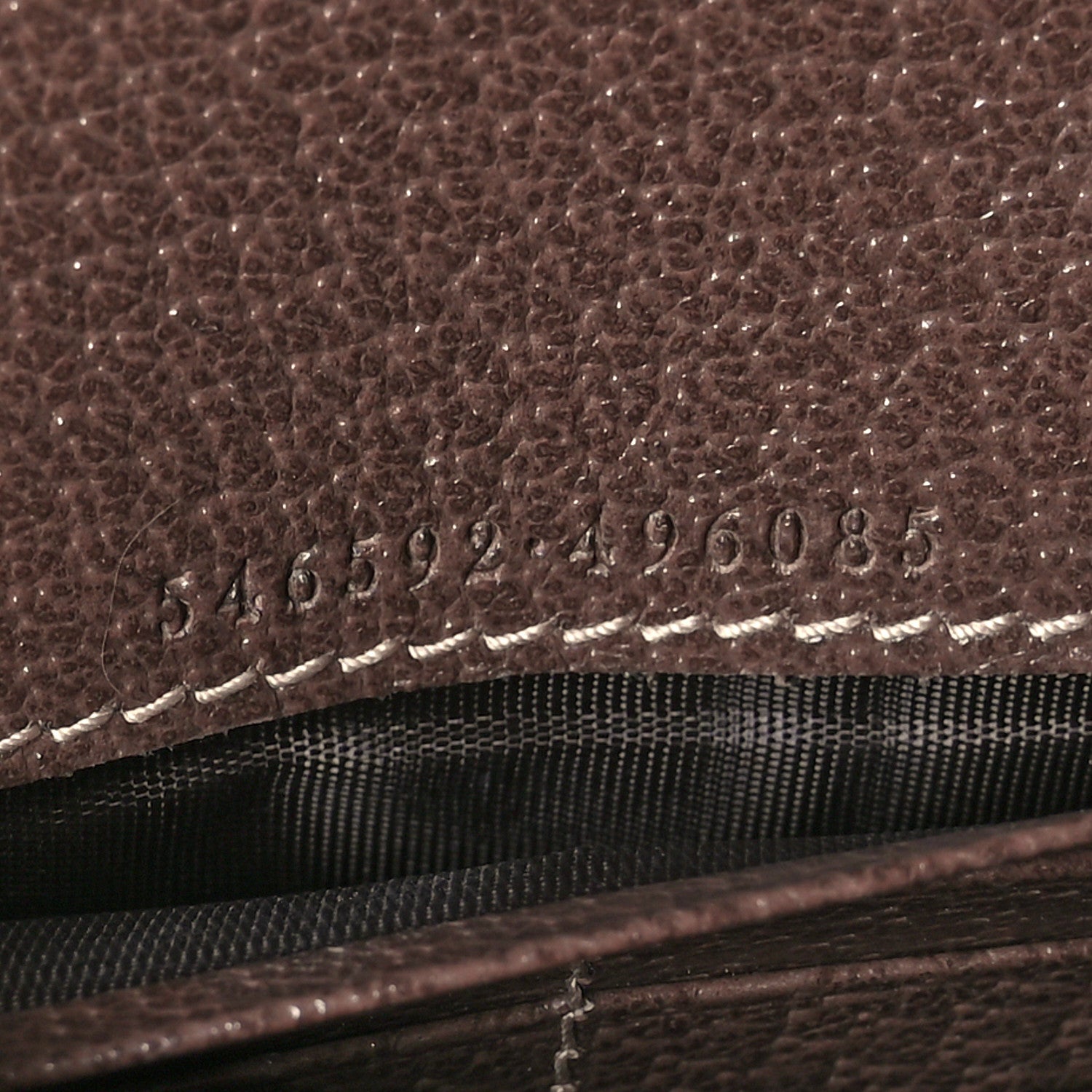 Gucci GG Supreme Monogram Web Ophidia Wallet On Chain Brown 6 of 10