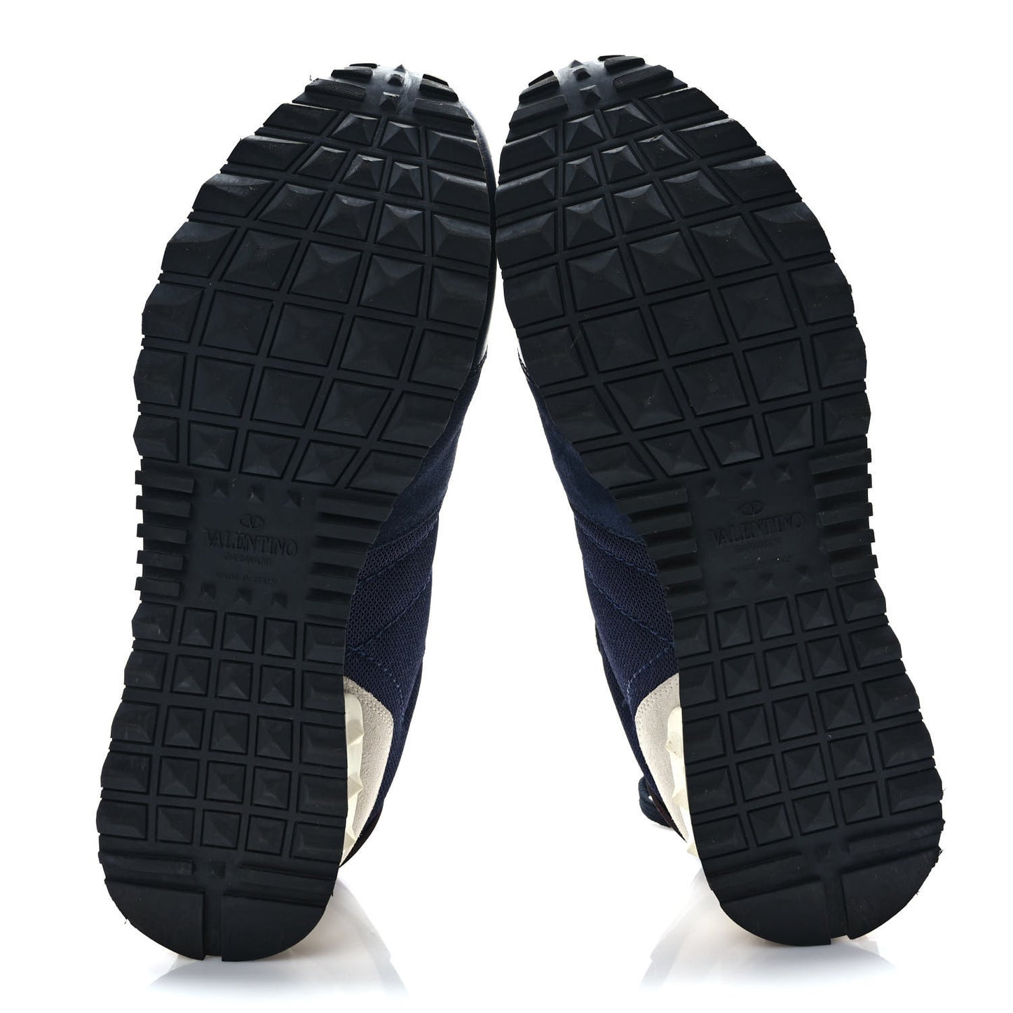 Nylon Suede Mens Rockrunner Sneakers 42 Navy